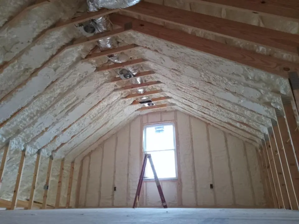 Spray foam roofing application for Crawl Space Insulation project in Victoria